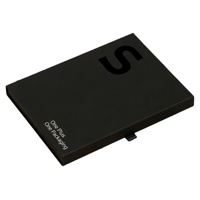 Boîtes cadeaux en carton rigide avec fermeture magnétique, forme de livre noir, format A4, logo personnalisé, gaufrage, revêtement UV