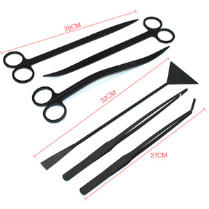 Straight/CurveStainless Steel Non-slip Tweezers Scissors <strong>Aquarium</strong> Live Plant Grass Fish Tank Shrimp Reef <strong>Maintenance</strong> Tools - Product Image 6