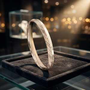 Elegant <b>Men's</b> Fashion Silver Kada/<b>Bangle</b> Stylish Accessory - Product Image 4