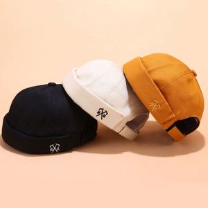 Gorro Marinero sin Visera de Algodón con Borde Enrollado, Estilo Casual Urbano, Unisex, para las Cuatro Estaciones - Product Image 5