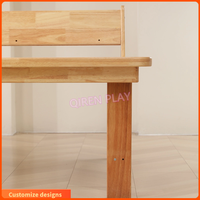 Ensemble de table d'art en bois massif pour enfants, idéal pour l'étude, le dessin et la peinture, avec rangement, pour la maternelle, le primaire, le secondaire, la salle de classe et la maison