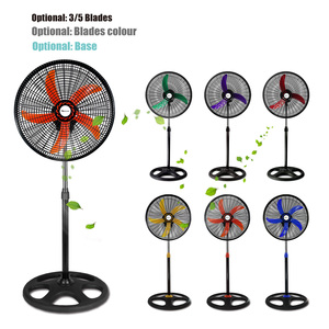 Nhà Máy Nóng Bán 18 Inch 5 Lưỡi Làm Mát Không Khí Chiều Cao Có Thể Điều Chỉnh Rộng Dao Động Kinh Tế Bền Nhựa Bệ Đứng <span class=keywords><strong>Fan</strong></span> Hâm Mộ - Product Image 6