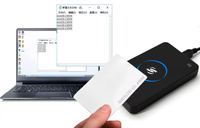 Lector y Escritor de Tarjetas de Control de Acceso Inteligente RFID USB con Chip NFC HF de 13.56Mhz, Venta al Por Mayor, para Sistemas de Control de Acceso