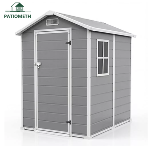 Abri de jardin en plastique pour l'extérieur avec plancher, <span class=keywords><strong>porte</strong></span> verrouillable, abri de jardin en résine, organisateur de patio et de jardin 4x6/6x8/8x10FT, directement de l'usine - Product Image 3