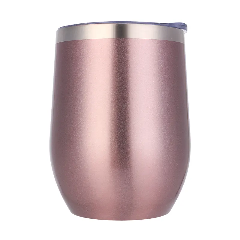 Rose Gold Phun Sơn Nước Bằng Thép Không Gỉ Rượu Kim Loại Chai Cốc Cà Phê