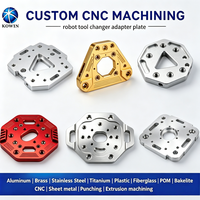 Plaque de transition OEM personnalisée en aluminium pour changeur d'outils robotisé, plaque de couplage de précision fabriquée par CNC pour accessoires de préhenseur robotique