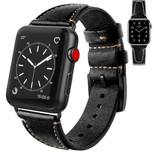 Super Cow/Echt leder Smart Watch Bands für Apple Watch Serie 9 8 7 6 5 4 3 2 1