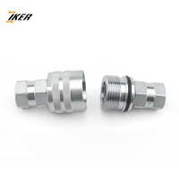 Coupleur rapide hydraulique fileté 1/2 pouce, connexion rapide haute pression pour machines mobiles CVV