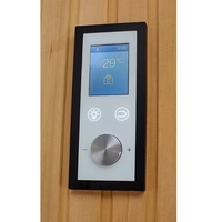 Sauna Infrarroja para 1-2 Personas, Sauna de Madera de Hemlock Canadiense, Bajo EMF, Sauna Interior con Panel de Control Computarizado y Luz de Colores