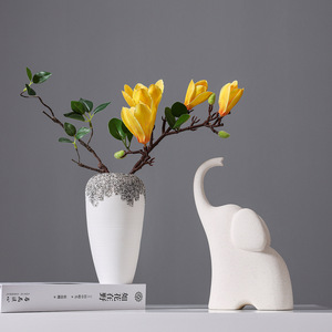 Nordic Style Niche Design Light Luxury Premium Ceramic Vase for Living Room Dried Fresh Flower Display Decoration - Product Image 3