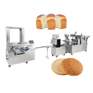 Melhor Preço Toast Bun Loaf Making Machinery Linha De Produção Automática De Bolo De Pão