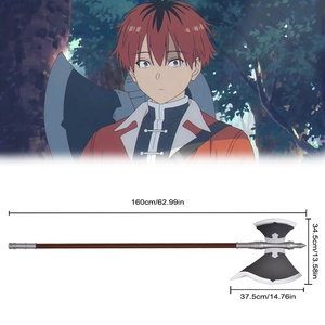 63in đầy đủ matel trận chiến hai đầu rìu frieren vượt ra ngoài hành trình kết thúc vũ khí cosplay Prop Stark Tomahawk - Product Image 2