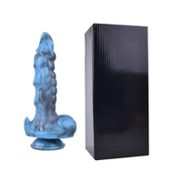Delove Alien Dildo Vibrator Erwachsenenprodukte 8-Frequenz Teleskop-Vibration Heizfunktion Weibliches Masturbationsspielzeug