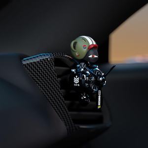 Karikatür sallayarak kafa Gorilla Pilot araba hava spreyi parfüm maymun araba difüzör otomobil iç parfüm klip koku - Product Image 3