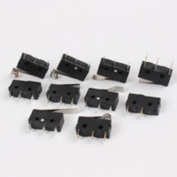 Micro-interrupteur à bouton SPDT 10A 250V 125V NO NC, interrupteur à rouleau, interrupteur de détection