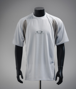 Camiseta de Manga Corta Oak Ley 25SS, Corte Ajustado, 280g, Estilo Hip Hop, Mezclilla, Malla Reflectante, Bordado de Personajes, Corte Holgado - Product Image 1