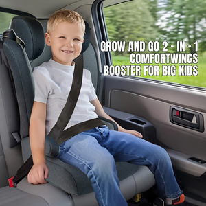 <span class=keywords><strong>Rehausseur</strong></span> de siège auto 2-en-1 à dossier haut, ajustement mince pour 3 points d'ancrage dans de nombreuses voitures, pour enfants de 100 à 150 cm, léger et pliable - Product Image 3