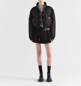 Của Phụ Nữ Hợp Thời Trang Nóc Crop Top Áo Khoác Cho Mùa Thu Và Mùa Đông Tùy Chỉnh Xuống Đầy Không Thấm Nước Thêu Thiết Kế - Product Image 3