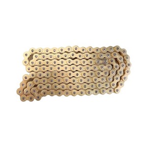 Piezas de Transmisión de Alta Calidad <span class=keywords><strong>428</strong></span> 428HO 520HO 118L 124L 128L 136L <span class=keywords><strong>Cadena</strong></span> de Motocicleta <span class=keywords><strong>Dorada</strong></span> con Anillo Tórico - Product Image 2