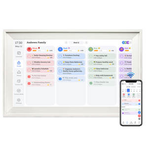 Calendrier mural numérique mural 15,6 pouces LCD Planificateur familial avec application pour cadre <span class=keywords><strong>photo</strong></span> et synchronisation <span class=keywords><strong>Google</strong></span> Calendar - Product Image 1