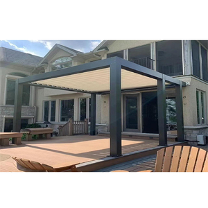 Pérgola de Aluminio 3x3 3x4, Moderna y Lujosa, con Toldo Impermeable, Motorizada, para Jardín Exterior - Product Image 2