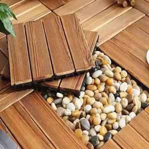 Dalles de terrasse en bois carbonisé à emboîtement pour terrasses intérieures et extérieures, balcons, patios, sols en bois - Product Image 4