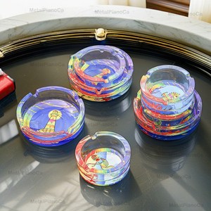 Ceniceros de resina coloridos con patrones de animales: eleve su espacio con arte y elegancia - Product Image 5