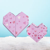 Boîte surprise rose Saint Valentin Vente en gros personnalisée Luxe personnalisé Compte à rebours de Noël Luxe Calendrier de l'Avent Boîte rose