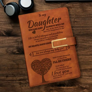 Journal A5 verset biblique Emed personnalisé Cahier en faux cuir à couverture rigide pour fille - Product Image 6