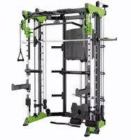 TOPTONS multifonctionnel complet câble de Cage d'alimentation Crossover Smith Machine presse Squat Rack pour musculation poitrine entraînement