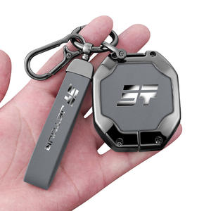 Alliage de zinc + housse en cuir adaptée pour Chery Jetour Dashing <span class=keywords><strong>IDM</strong></span> X-1 de I-DM <span class=keywords><strong>Plus</strong></span> clé de voiture étui complet coque sac boucle en métal accessoires - Product Image 5