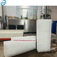 Bloc de glace professionnel de capacité quotidienne 1T faisant la machine Machine automatique de fabricant de briques de glace Machine à glace de bloc de Production élevée