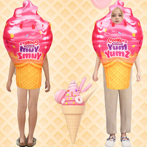 Costume de cosplay Manyusha Ice Cream pour enfants, tenue de performance d'Halloween, ensemble imprimé été 2025 - Product Image 1