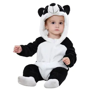 실내 동물 아기 옷 장난꾸러기 플란넬 겨울 귀여운 아기 소년 소녀 아기 의류 세트