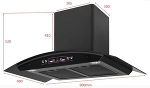Campana Extractora Inteligente de Pared Estilo Europeo para Uso Doméstico y Hotelero, Extractor de Humo Eléctrico para Cocina - Product Image 6
