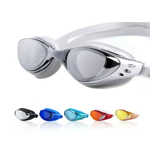 Lunettes myopes sportives de sécurité réfléchissantes personnalisées Lunettes de natation anti-buée et UV pour adultes avec joint en silicone - Product Image 1
