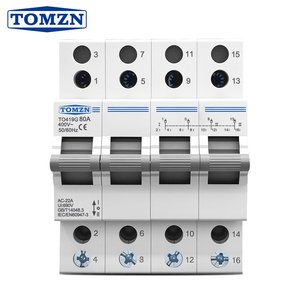 Interruptor de Transferencia TOMZN TO419G 4P 400V~ AC 80A MTS de Doble Potencia, Manual, Aislante, con Bloqueo, Desconectable - Product Image 1