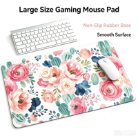 Tapis de souris gaming personnalisé avec logo, contrôle de vitesse, tissu hybride, XXL, tapis de bureau étendu pour PC, ordinateur portable, jeux, bureau