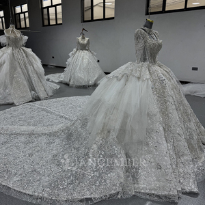 Squisito Abito da <span class=keywords><strong>Sposa</strong></span> da Principessa in Pizzo Vestidos De Novia Mn291 - Product Image 5