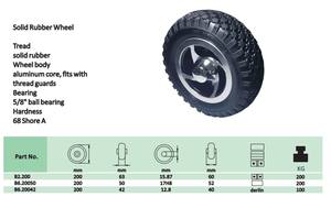 8 Inch Massief Bandenwiel Niet-Opblaasbare Band Met Kogellagernaaf Voor Gas/Elektrische Scooter Vervangende Wielen - Product Image 2