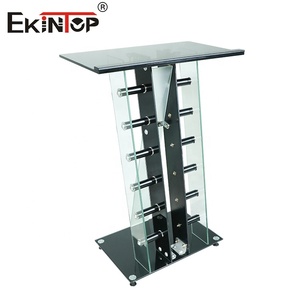 Ekintop Modern kilise minber podyum tasarım konferans okulu sınıf mobilyası cam podyum minber - Product Image 5