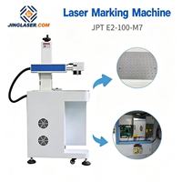 Machine de marquage laser à fibre Mopa JPT M7 60W/100W/200W, graveur laser à fibre, marqueur laser pour petites entreprises avec axe rotatif de 80 mm
