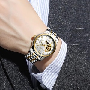 Montre automatique de luxe pour homme en acier, marque OEM, mouvement mécanique doré, modèle R835 - Product Image 6