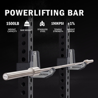 Barre de musculation Rouser Fitness en acier inoxydable, haute résistance, 20 kg, 1500 lb, pour la musculation en salle de sport commerciale