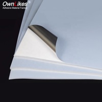 Papier autocollant vinyle jet d'encre mat argenté imprimable A4 imperméable pour étiquettes de marque et d'emballage