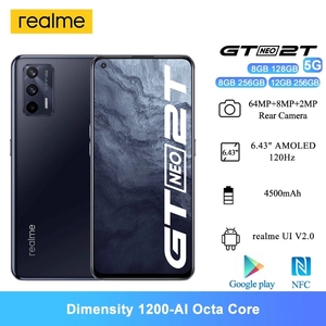 <span class=keywords><strong>Realme</strong></span> GT Neo 2T 5G Telefoni <span class=keywords><strong>Cellulari</strong></span> 6.43\" AMOLED 120Hz Dimensity 1200-AI Octa Core Smartphone Android 4500mAh NFC 64MP - Product Image 5