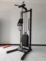 Station de Musculation Multifonction TOPTONS Poulie Haute Lat Pulldown et Poulie Basse Machine de Fitness Équipement de Salle de Sport Câble Simple Crossover