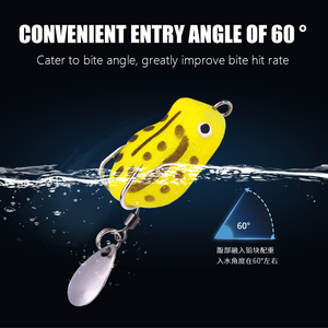 3cm 3.3g Wholesale Topwater Fly Fishing Artificial Bait Saltwater Insect Soft Lures Bass Fishing Frog Lures Spinner - Product Image 4