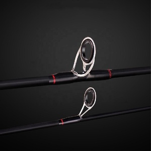 Cañas giratorias de fibra de carbono Newbility 1,8 m 2,1 m 2,4 m con asas EVA 2 secciones caña de pescar de Surf giratoria - Product Image 4