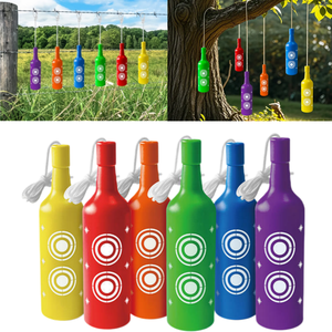 Paquete de 6 Botellas de Plástico Resistentes a Impactos con Cuerda para Colgar, 6 Objetivos para Práctica de Tiro en Interiores y Exteriores - Product Image 1